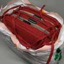 AAAAAcessories D-Shaped Chair Cushions, 2" Thick Dining Chair Pads with Ties and Removable, Machine-Washable Cover, 17" x 16", Set of 6, Wine Red