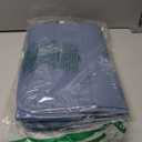 Memory Foam Bath Rug Set 2 Piece Non-Slip Mats,Absorbent Shaggy Super Soft U-Shaped Toilet Rug,Bathroom Carpets for Tub,Shower,Blue