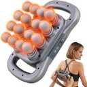 16 Head Massage Gun for Athletes, Deep Tissue Percussion Massager with 9 Modes & Levels - Portable Muscle Pain Relief for Back, Neck, Shoulders, Legs & Full Body