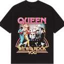 Queen Unisex Adult Offical Merch We Will Rock You T-Shirt XXL