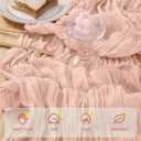 6 Pack Pink Cheesecloth Table Runner 120 Inch 10 FT Boho Gauze Dusty Pink Cheese Cloth Table Runner for Bridal Baby Shower Wedding Birthday Party Holiday Centerpiece for Home Decorations