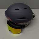 Odoland Ski Helmet, Snowboard Helmet with Ski Goggles for Adults and Youth, Audio Compatible, Shockproof, Windproof, Safety Snow Sports Helmet and Protective Glasses for Men Women, S(54-56cm / 21.2-22'')