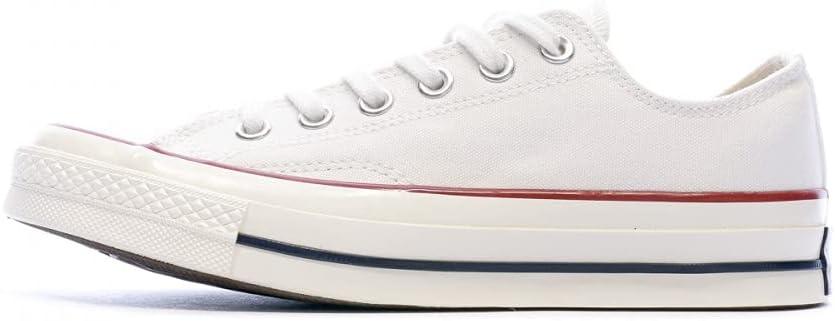 Converse Chuck 70 OX Unisex-Adults Fashion-Sneakers 162065C_6.5 - White/ Garnet/ EGRET