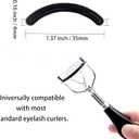 i-Laesh Eyelash Curler Refills - Premium Silicone Pads for Shiseido, Tweezerman & Universal Fit Curlers - 24PC, Ultra-Soft & Pinch-Free Curl