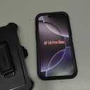 Saiboro for iPhone 16 Pro Max Case with Belt Clip Holster,for iPhone Pro Max 16 Case with Stand,Heavy Duty Rugged,2 Layers of Sturdy,Anti-Drop,for Protective Phone Case iPhone 16 Pro Max Cases Black