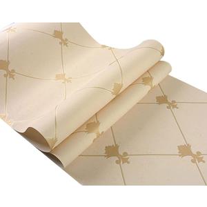 Decorative Wallpaper Modern Non-Woven Wallpaper 20.87" Wx393.7 L Non-Pasted 3D Living Room Bedroom TV Background Wall Shop Decoration Home Decoration (Color : Yellow)