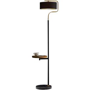 Hsyile KU300244 with USB Charging Ports Modern Reading Contemporary Modern Creative Floor Lamp for Living Room Bedroom Office - E26 Base - with a Table