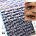 Wispy Lash Clusters Natural Lash Extension Spiky Cluster Eyelash Extensions C Curly Manga Individual Eyelashes 10-16mm Pestaas Postizas Naturales DIY Anime Eyelash Extension with Bottom Lashes