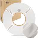 Bamboo Lab 1.75MM PLA Matte Filament High Speed Printing with RFID 1KG +/- 0.03mm Eco Friendly 3D Printer Filament for Bambu Lab P1P/P1S/X1C/X1/A1/A1 Mini (Without Spool) (Ivory White 11100)