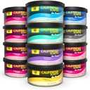 California Scents Can Air Freshener and Odor Neutralizer, Set of 12 Spillproof Cans for Home and Car, Assorted Scents, 1.5 Oz Each 