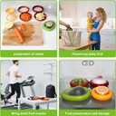 Silicone Avocado Saver - Set of 4 Reusable Storage Containers for Fridge - Ideal for Onions Lemons Tomato and Potatoes More