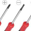 EFFICERE 9-Piece Precision Screwdriver Set | Phillips #0, #00, #000 | Flat 1.5mm, 2.0mm, 2.5mm | Torx T5, T6, T7 | Durable Chrome Vanadium Steel Shaft, Magnetic Tip, Ergonomic Grip, and Swivel End Cap