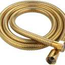 1.5m Gold Stainless Steel Antique Brass Shower Hose Replacement Hand Spray Pipe (Gold)