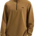 K-Swiss Men's Quarter Zip Pullover - Mock Neck Sweatshirt Golf Casual Long Sleeve Shirt Large