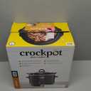 Crock-Pot Manual Design Series 4.5 Quart Slow Cooker with 3 Cook Settings, Removable Dishwasher and Oven Friendly Stoneware for Meal Prep, Cafe Mocha