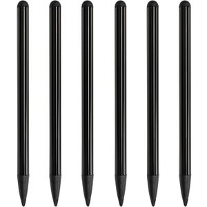6-Pack Black Dual-Tip Stylus Pens  Universal Touchscreen Stylus Compatible with iPad, Samsung Galaxy, Smartphones & Resistive GPS Devices