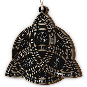 Celtic Knot Christmas Ornament 2025 - Irish Gifts for Women Men, Celtic Gifts for Family Friends Neighbors, Wooden Ornaments for Christmas Tree Decorations, Holiday Hanging Celtic Knot Decor