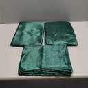 Pothuiny 6 Pieces Queen Satin Sheets Luxury Silky Blackish Green Satin Bedding Sheet Set, 1 Deep Pocket Fitted Sheet + 1 Flat Sheet + 4 Pillow Cases