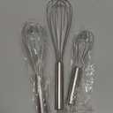 NileHome Stainless Steel Whisk Set 8" 10" 12" Kitchen Whisk Kitchen Wisk Wire Whisks for Cooking, Whisking, Blending, Beating, Stirring-4 Pack