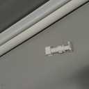LazBlinds No Drill Zebra Blinds for Windows 30" W x 72" H, White