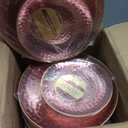 Organic Hammered Pink Gold Rim Collection 7"+10" Case of 128 (4 packs x 32)