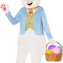 Morph Easter Bunny Costume Adult Deluxe Rabbit Mascot Outfit for Men - Perfect for Easter Costumes and Events (Large)