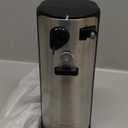 Kenmore Electric Can Opener - Arthritis-Friendly, Bottle Opener, Knife sharpener, Latas Abrelatas, Cord Storage, Automatic Countertop Appliance Stainless Steel Detachable Cutting Lever (Black And Sliver)