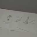 TwoDays Folk Music Inspired Posters, Song Lyric Artwork Room Decor for Fans Gifts, Singer Merch, Album Wall Art Prints for Bedroom. (8" X 10", Set of 6, UNFRAMED)