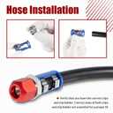 800-671 A/C Line Splice Kit for 3/8" Line With No. 6 Hose 24 Inches, Air Conditioning Repair Splice Connector Kit, Universal Fit for 3/8" Line to Hose Repair