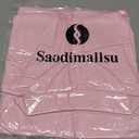 Saodimallsu Womens Summer Sleeveless Mini Dress Casual Polo Collared Button V Neck Knit Sweater Shirt Dresses (Pink, S)