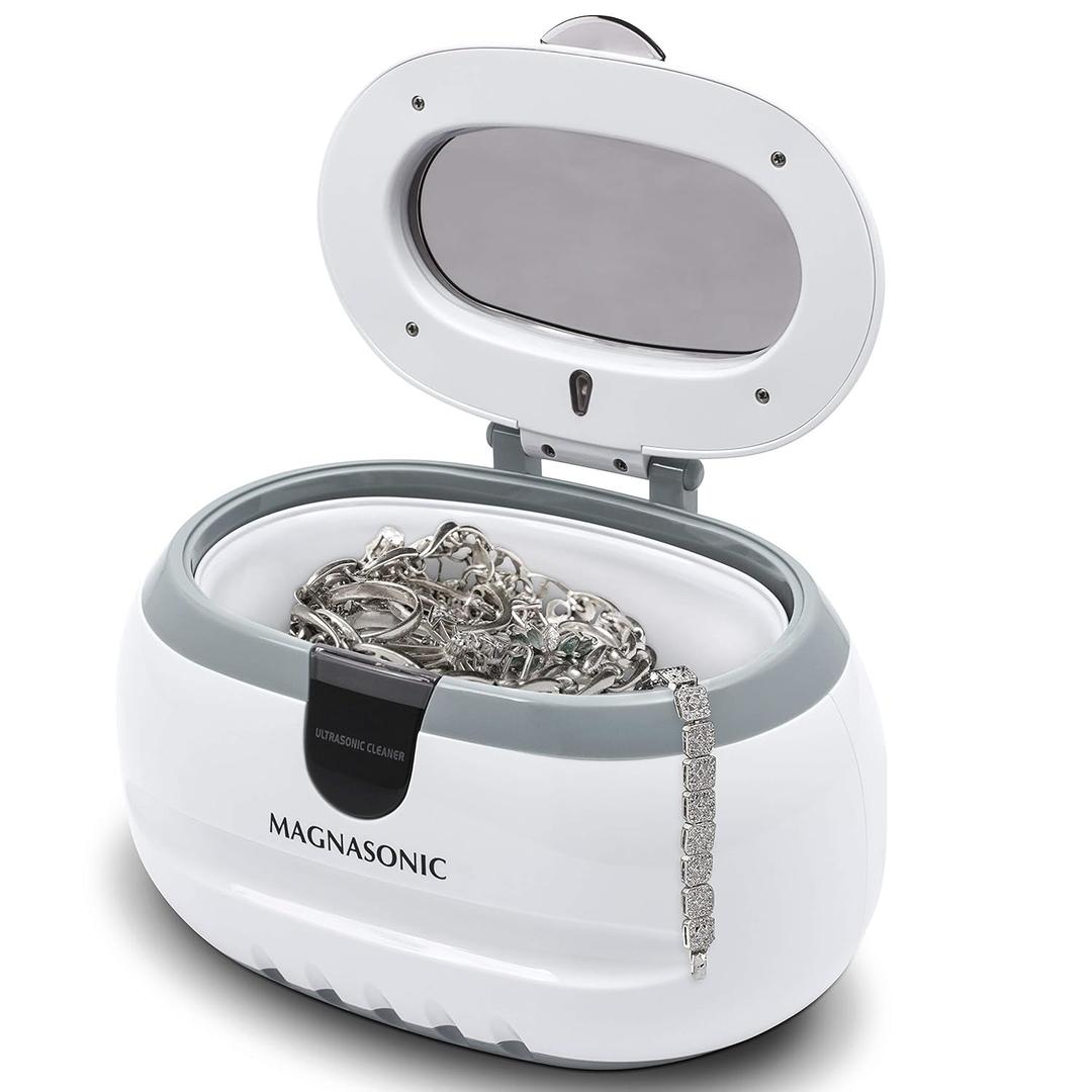 Magnasonic Professional Ultrasonic Jewelry Cleaner Machine for Cleaning Eyeglasses, Watches, Rings, Necklaces, Coins, Razors, Combs, Tools, Parts, Instruments (CD2800)