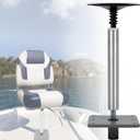 Boat Seat Pedestal Mount Kit with 3/4" Seat Pin Post & 7" x 7" Pedestal Plate Compatible with Marine Fishing Bass Boat Replaces 97749-7