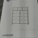 WLIVE Tall Dresser for Bedroom, Fabric Dressers Storage Tower, Dresser & Chest of Drawers Organizer Unit with 11 Drawers, Storage Cabinet, Hallway, Closets, Steel Frame, Wood Top