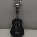 iECO Soprano Ukulele Beginner Kit Adults 21 Inch Ukelele w/Case Strap Tuner Strings Picks (Black)