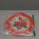 Artoid Mode Watercolor Poinsettia Red Christmas Round Placemats Set of 4, 15 Inch Winter Xmas Holiday Round Table Mats for Dining Decoration