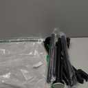 Adjustable Heavy-Duty Garland Hanger Black Shower Curtain Rod 34-66 Inches Never Rust Stainless Steel Tension Curtain Rod Adjustable Shower Rod Spring Tension Non-Slip No Drilling for Bathroom Window