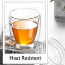 Insulated Espresso Cups - 16 oz Double Wall Glass Mugs With Handle and Lid - Cold & Heat Resistant - Perfect for Coffee, Tea, Milk, Wine