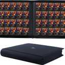 2000 Pockets Trading Card Binder, 20-Pocket Card Ablum Compatible with MTG,Sports Cards & Other Standard Size Trading Card (BLACK)