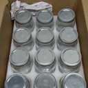 KAMOTA Mason Jars 12 oz With Regular Lids and Bands, Ideal for Jam, Honey, Wedding Favors, Shower Favors, DIY Spice Jars, 12 PACK, 20 Whiteboard Labels Included