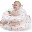 Inflatable Baby Seat for Babies 3–36 Months, Aloxina Sit Me Up Floor Chair with Built-in Air Pump, Extra-Wide Base & Anti-Tip Support, Infant Chair for Sitting & Feeding – Bear