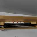 QINGYUN Black Tension Curtain Rod 28 to 48 Inch Spring Rod No Drilling Adjustable Shower Curtain Rod for Windows, Bathrooms, Closet, Kitchen