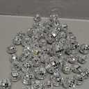Framendino, 50 Pack Disco Balls Cake Decor Mini Mirror Ball Topper 70s Themed Party Decoration 4 Sizes