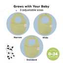 8-Pack Organic Baby Bibs for Boys, Girls - Soft Cotton Drooling and Teething Bibs for Baby Girl & Boy, Extra Absorbent, Easy To Clean & Put On for Toddler, Newborn, Infant 0-24 Months (Icelandic)