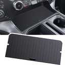 Center Console Compartment Cover for Ford F150 2021-2025 & Lightning XLT 2022-2024, Front Interior Storage Cubby Lid Hidden Secret Pocket Panel with USB Hole (For Open Pocket in Front of Shifter)