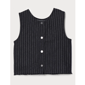 Baum und Pferdgarten MADINE - Waistcoat (10, Black Pinstripe Denim)