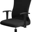 FORCHEER Ergonomic Office Chair Covers Set with Headrest Cover Water Repellent Managerial Chair Cover for Office Executive ChairBlack