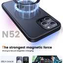 360 Rotatable Magnetic Stand for iPhone 12 pro max Case Compatible with Mag-Safe 16FT Military Drop Protection, Anti-Scratch/Fingerprint iPhone 12 pro max Phone Case(Matte-Black)