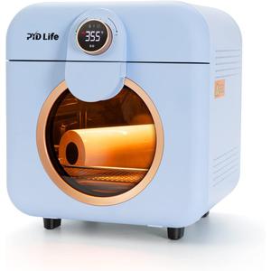 PYD Life Mini Sublimation Oven Machine 12 L 120 V 1600 W Light Blue Heat Press Machine for Sublimation Blanks Mugs Tumblers Cups Water Bottles Sublimation Printing