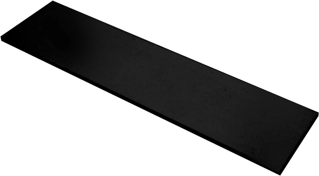 SSWBasics Laminated Black Melamine Shelf Board, 48L x 12W, Durable and Sleek Cabinet Replacement Shelves, Sturdy and Stylish Shelf Boards for Retail, Thrift, Business, Home, or Office