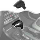 Center Console Gear Shift Knob Cap Cover Fit for 2014-2024 Chevy Colorado/for 2014-2022 GMC Canyon(Carbon Fiber)